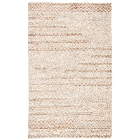 Safavieh 5 x 8 ft. Natura Hand Loomed Rectangle Area Rug Ivory & Grey NAT720F-5